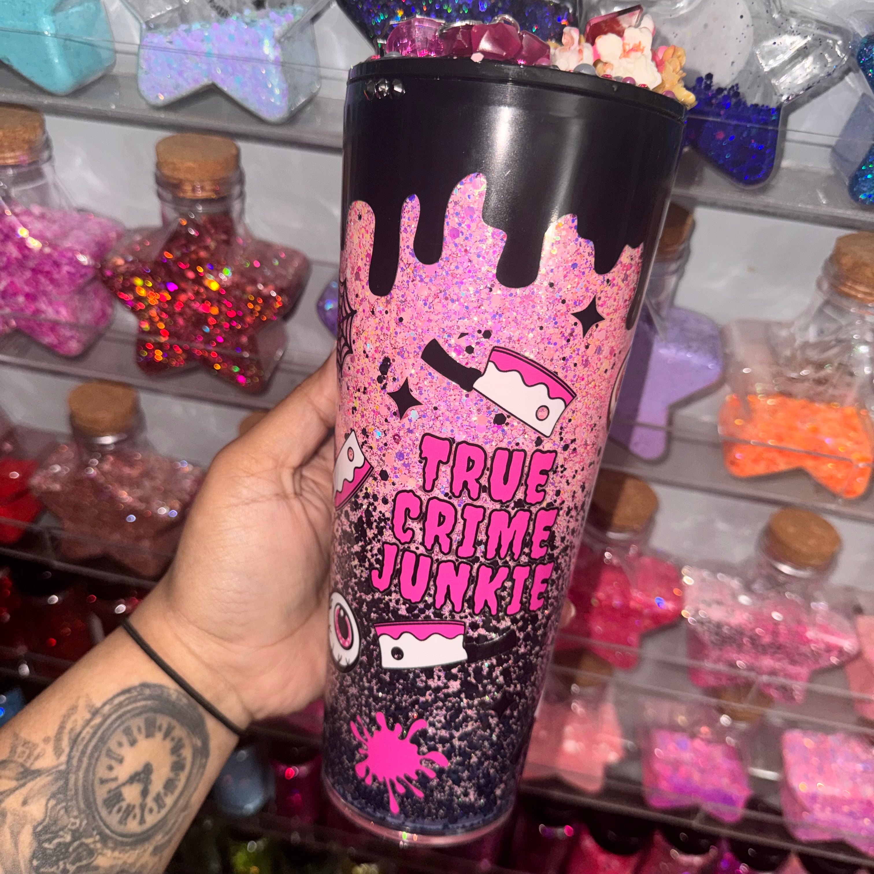 True crime Dry globe + decor lid