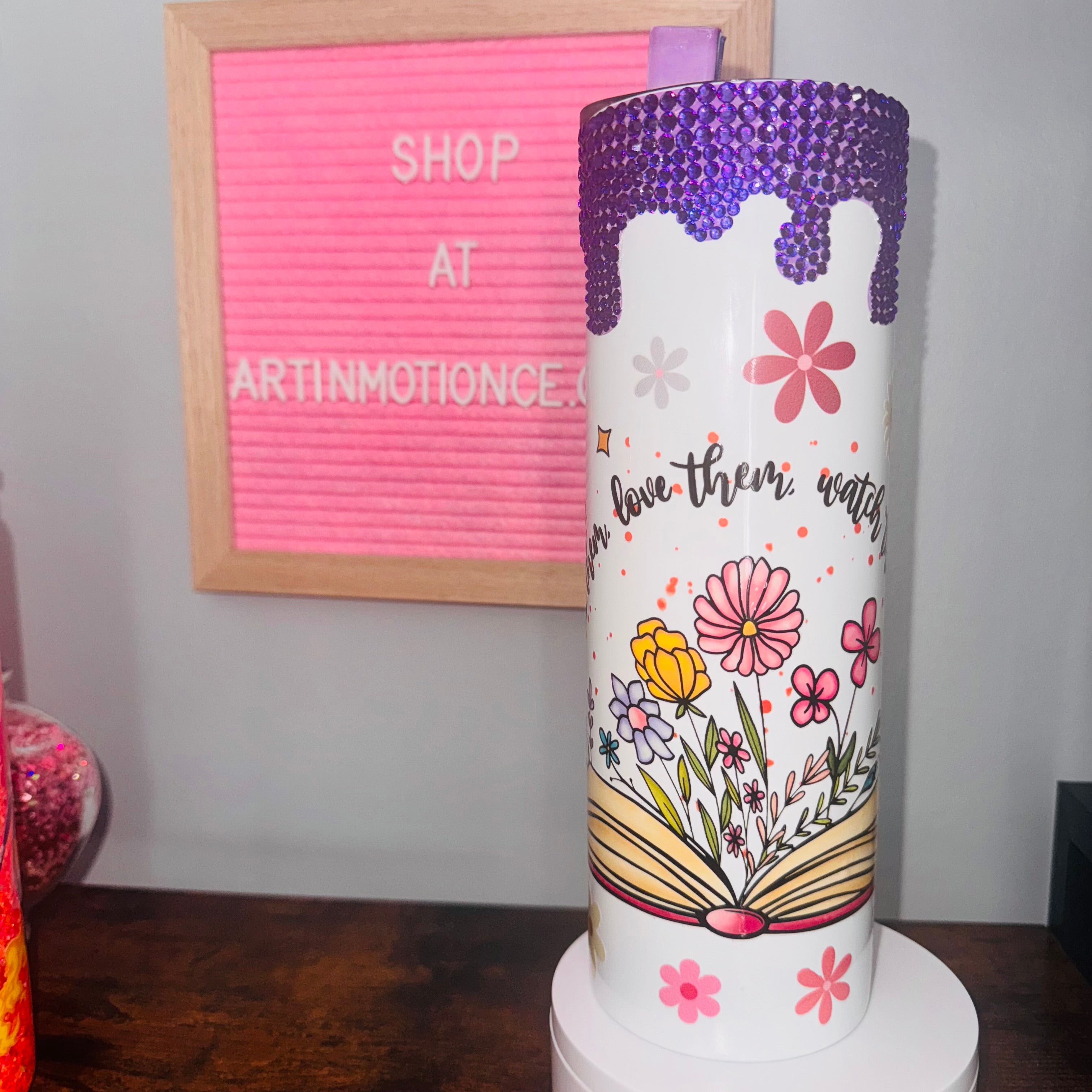 Stainless 25 oz & Decorated lid & Drip