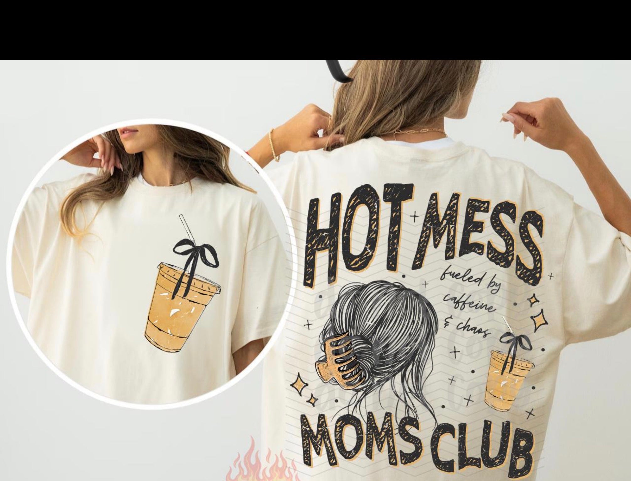 Hot Mess Moms Club w/ coffee