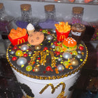 Food & Cow w/ drip & lid