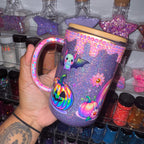 15oz Mug + dry globe + rhinestone drip