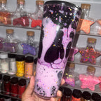Pink/dark purple  - lava
