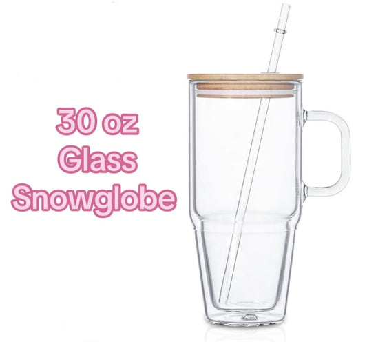 PRE- ORDER‼️ 30 oz Glass Snowglobe