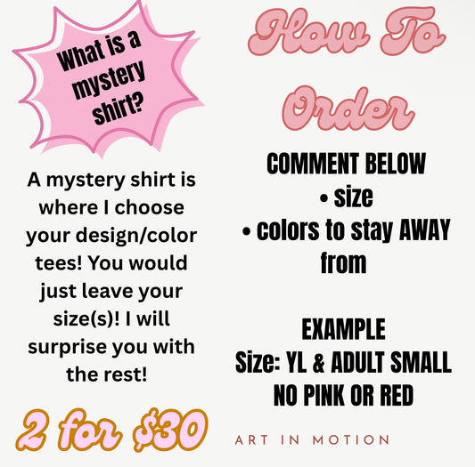 TWO T-SHIRTS FOR $30